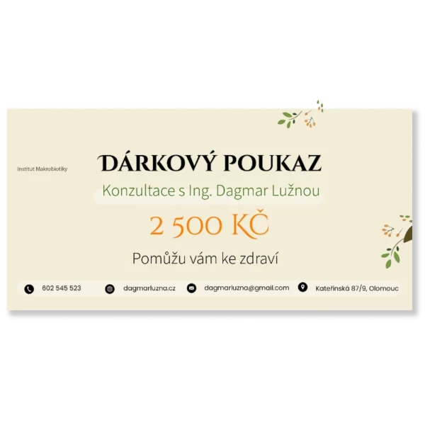 Dárkový poukaz - Konzultace