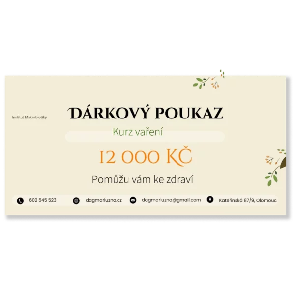 Dárkový poukaz - Kurz vaření